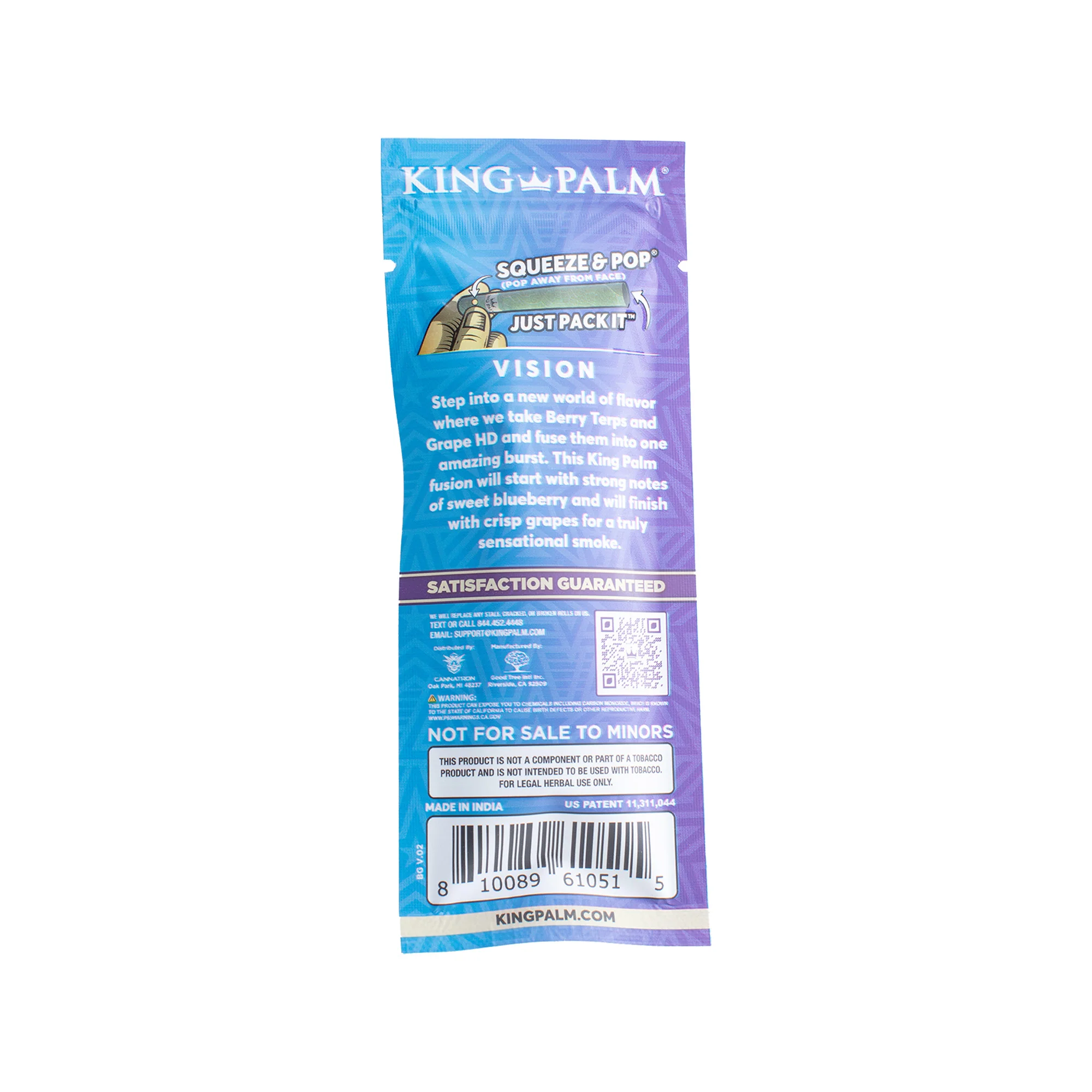 2 Mini Rolls - Blue Grape - Display Box - 20 Units Per Display - Image 5