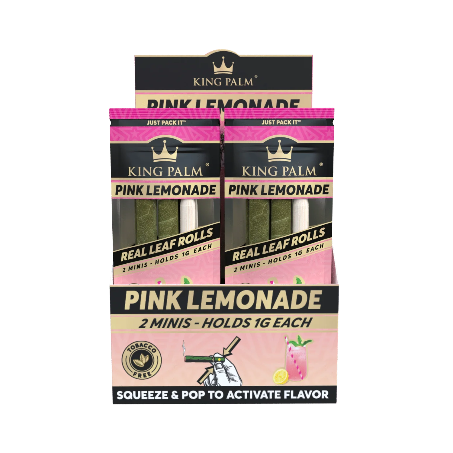 2 Mini Rolls - Pink Lemonade - Display Box - 20 Units Per Display - Image 3