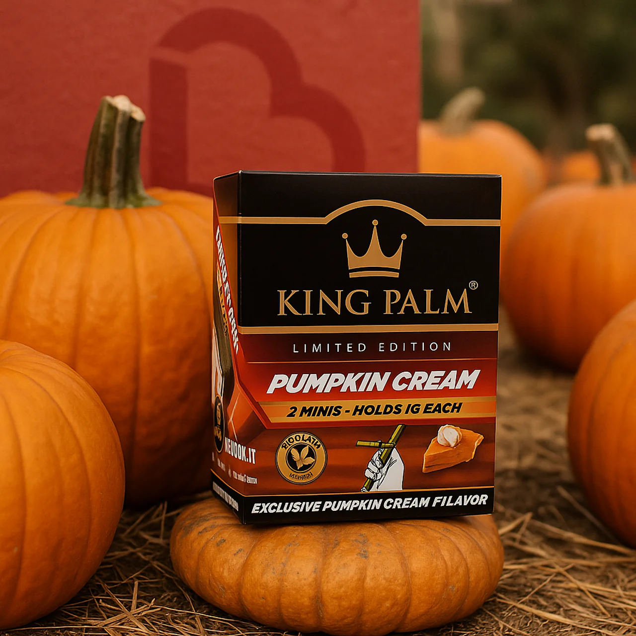 2 Mini Rolls – Pumpkin Cream – Display Box – 20 Units Per Display - Image 2