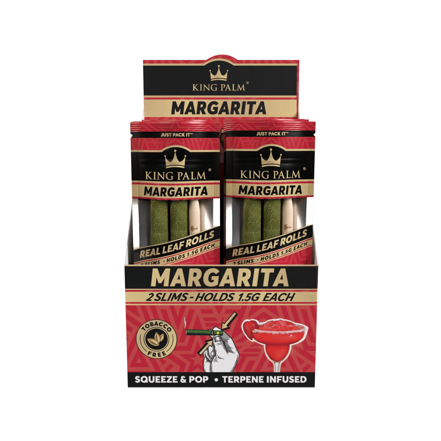 2 Slim Rolls – Margarita – Display Box – 20 Units Per Display
