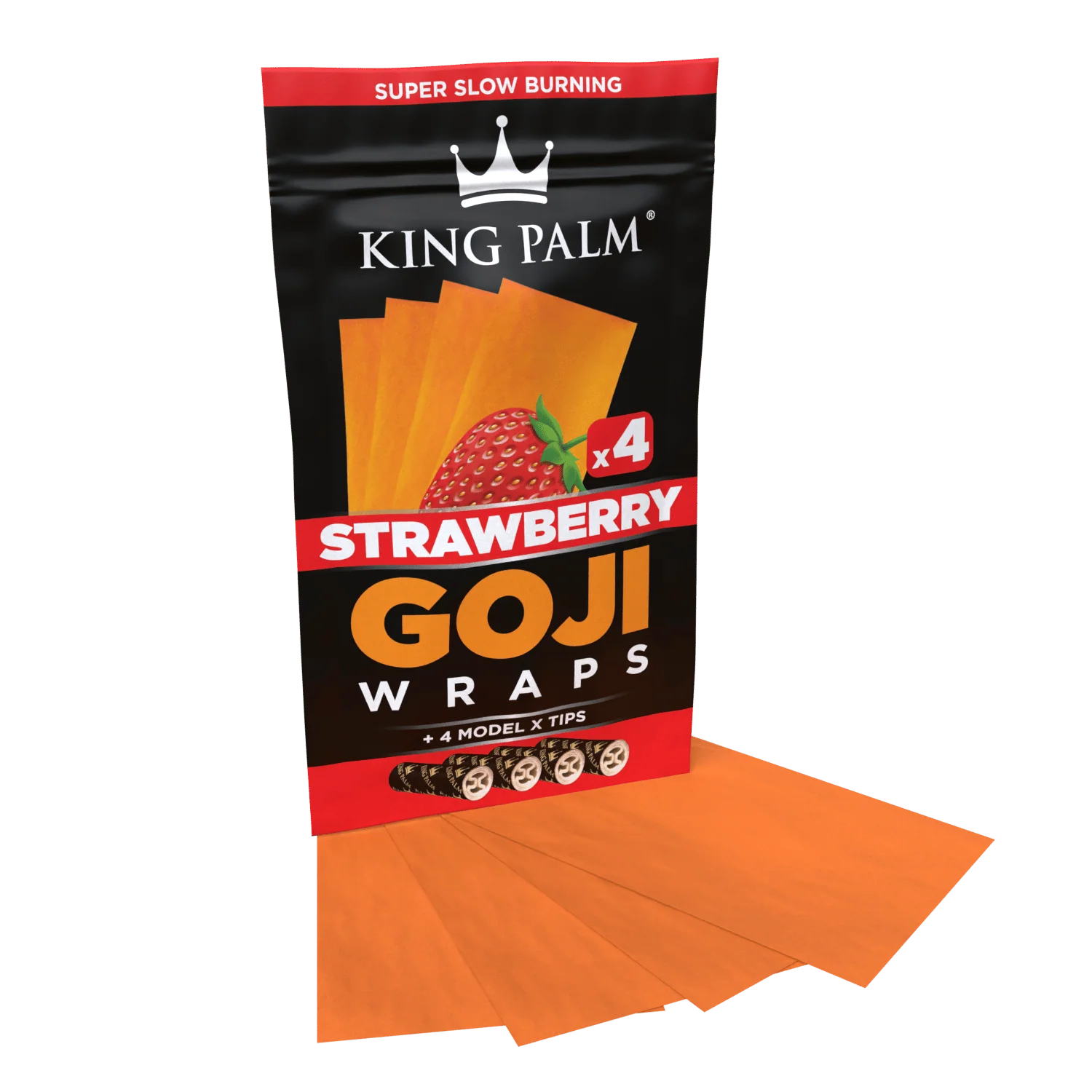 4 Goji Wraps w/ Model X Tips - Strawberry - Image 4