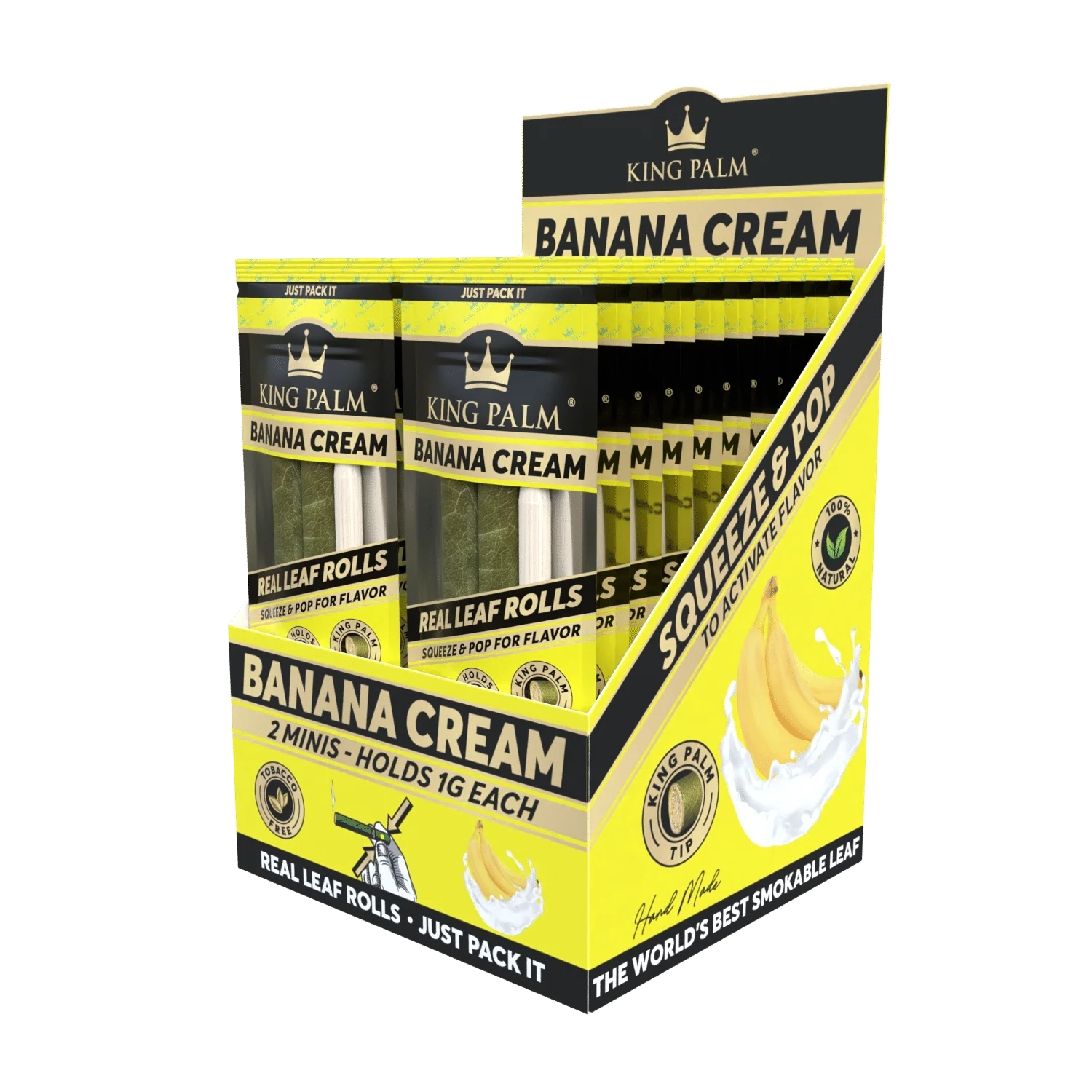 2 Mini Rolls - Banana Cream - Display Box - 20 Units Per Display - Image 2