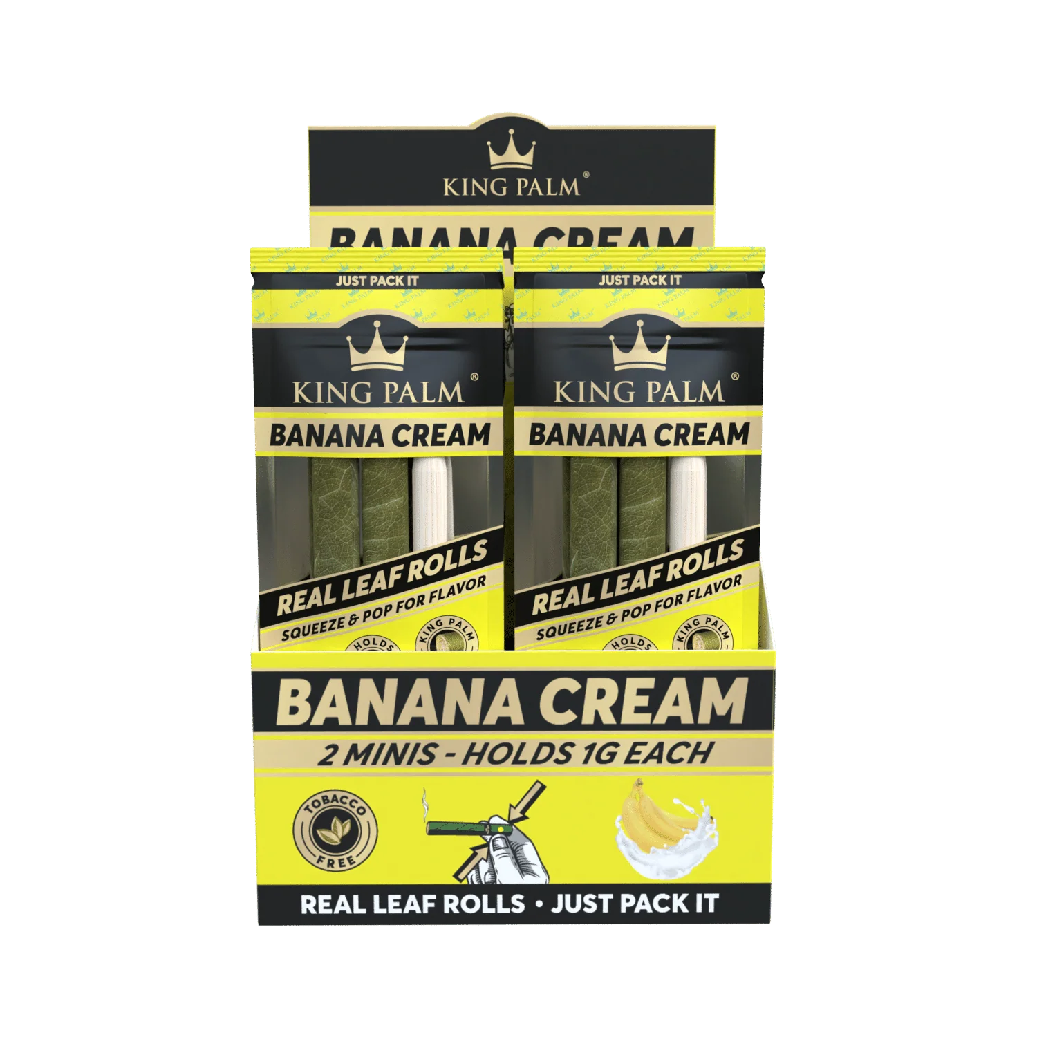 2 Mini Rolls - Banana Cream - Display Box - 20 Units Per Display - Image 3