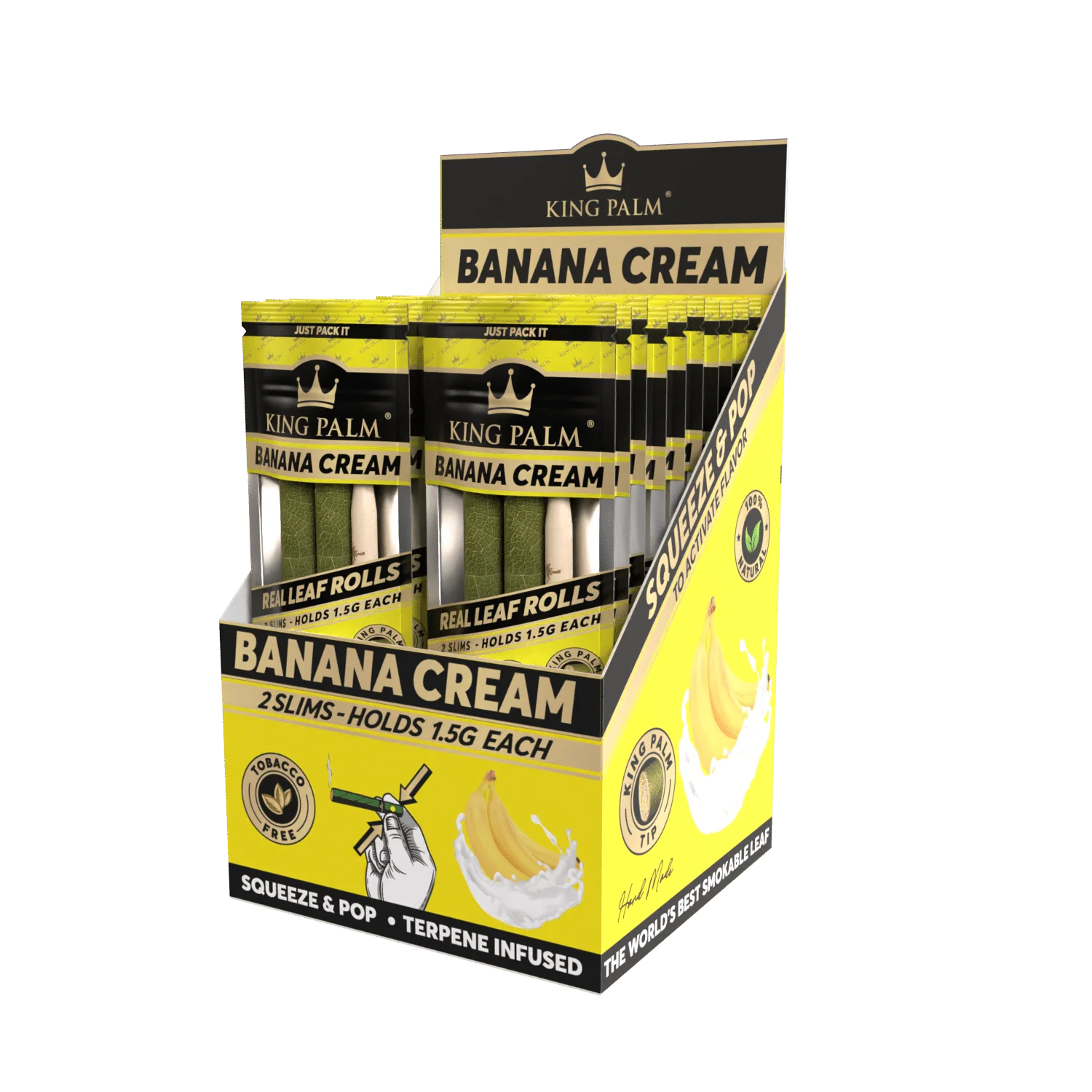 2 Slim Rolls - Banana Cream - Display Box - 20 Units Per Display - Image 2