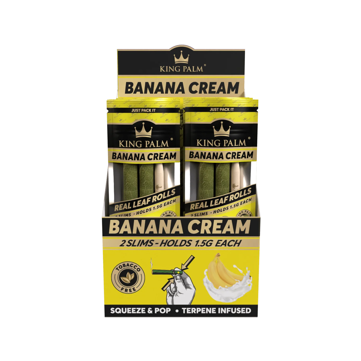 2 Slim Rolls - Banana Cream - Display Box - 20 Units Per Display - Image 3