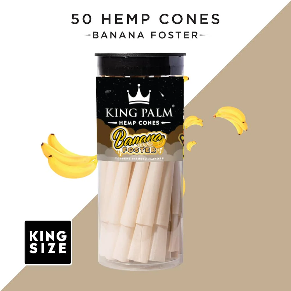 Banana Foster | 25 &amp; 50 Pack | King Size Hemp Cones - Image 3