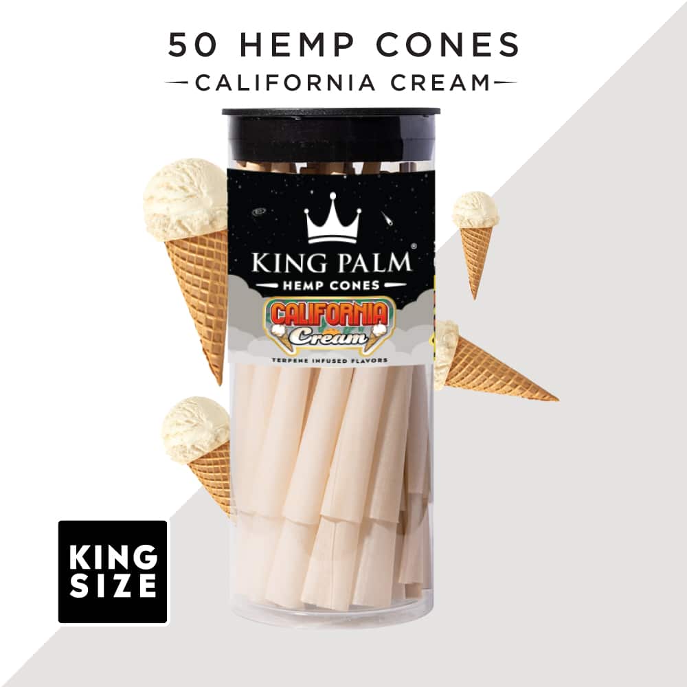 California Cream | 25 &amp; 50 Pack | King Size Hemp Cones - Image 3