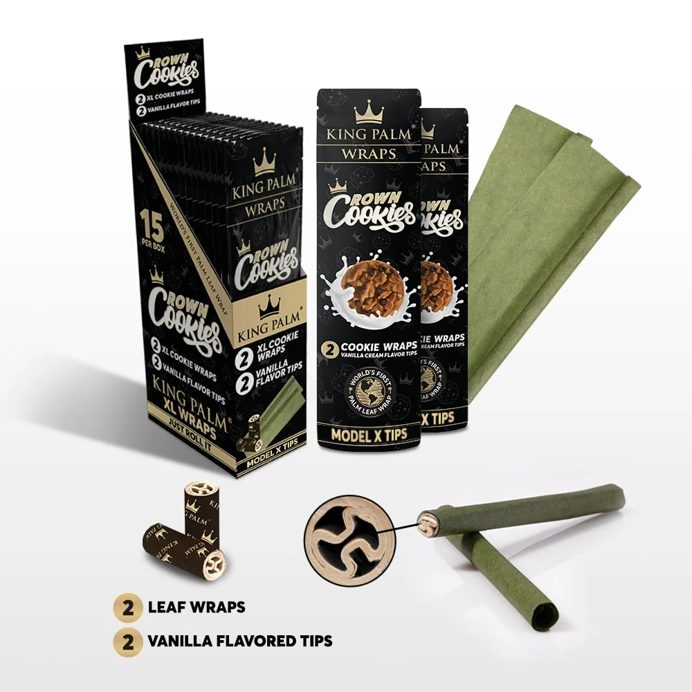 2 Palm Wraps - Crown Cookies - Display Box - 15 Units Per Display - Image 3