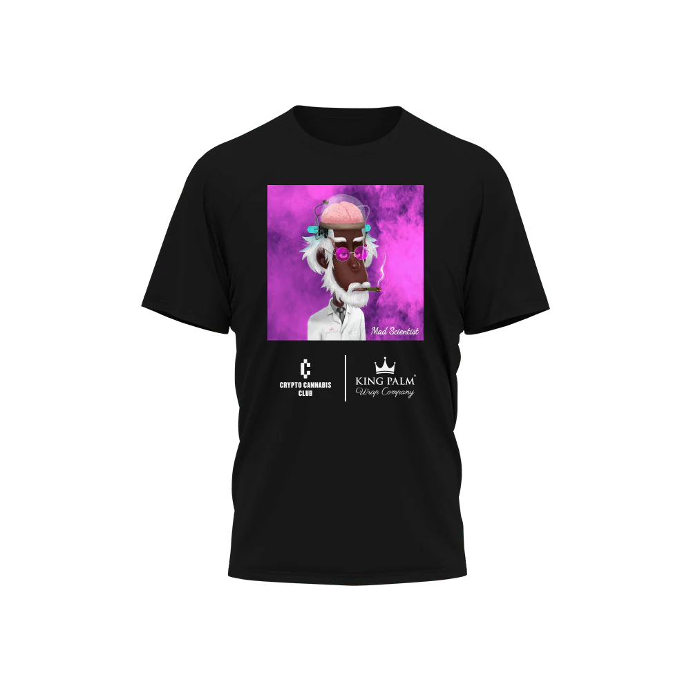 Crypto Herb Club x Mad Scientist Toker Tee - Image 4