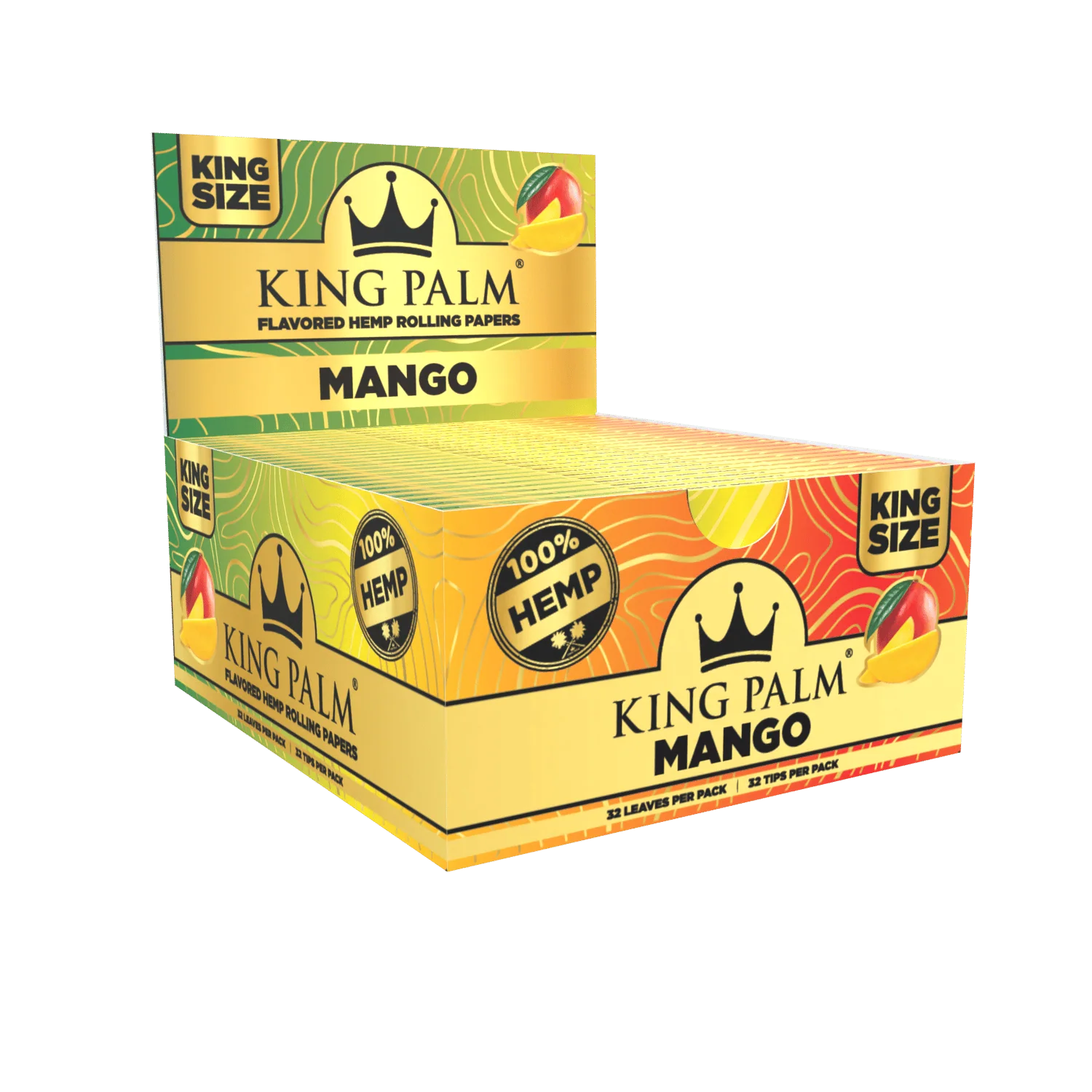 Flavored Hemp Rolling Papers - King Size - Display Box - 22 Booklets Per Display - Image 2