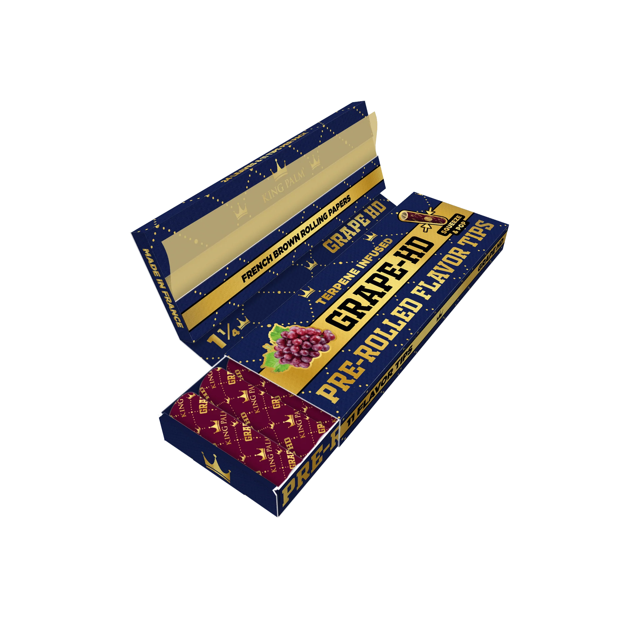 Flavor Booklets w/ Flavor Tips - 1 1/4 Size - Grape HD - Display Box - 24 Units Per Display - Image 7
