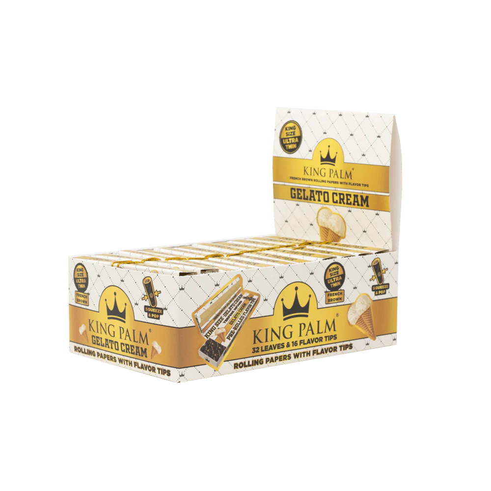 Flavor Booklets w/ Flavor Tips - King Size - Gelato Cream - Display Box - 24 Units Per Display - Image 2