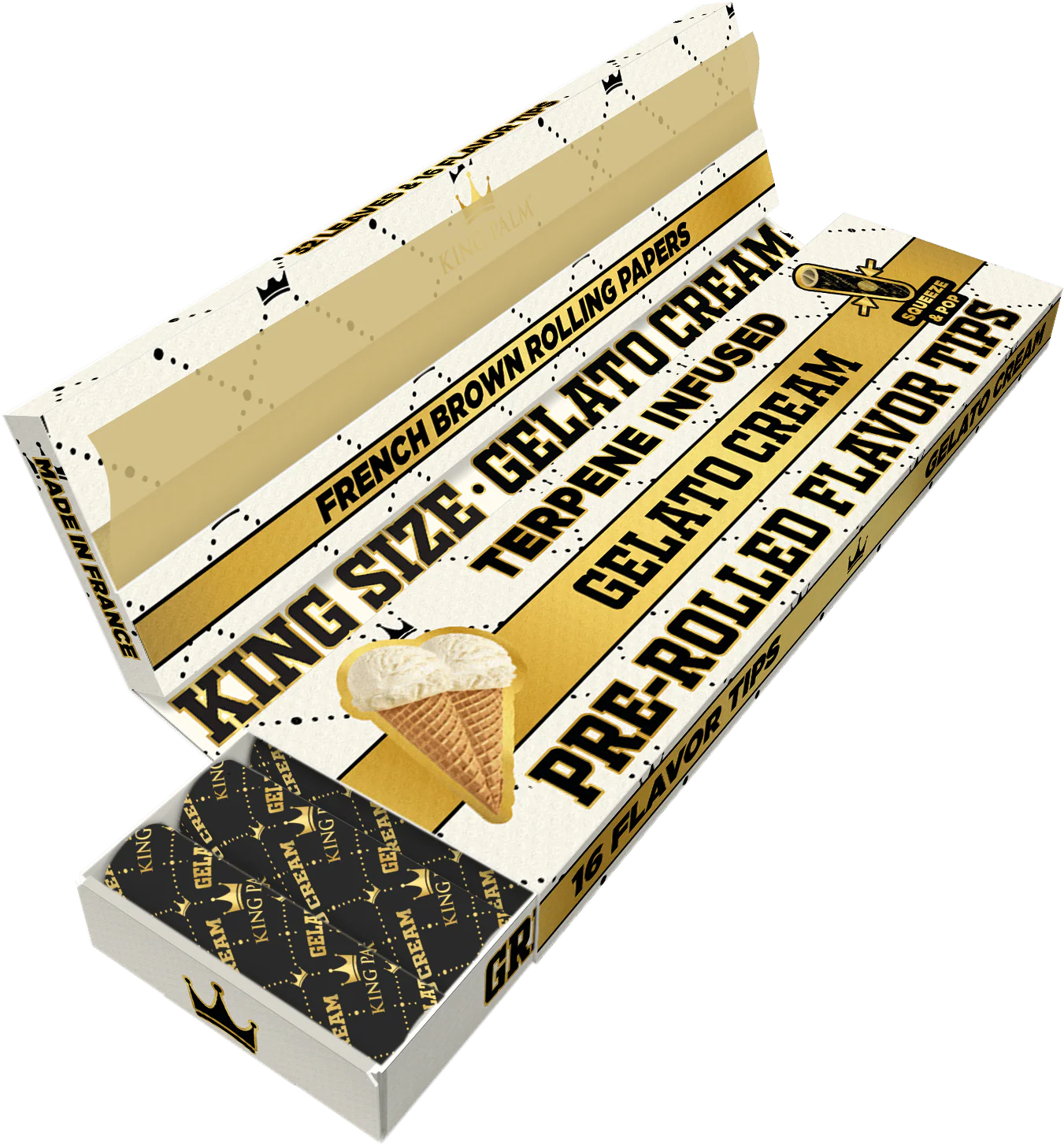 Flavor Booklets w/ Flavor Tips - King Size - Gelato Cream - Display Box - 24 Units Per Display - Image 6