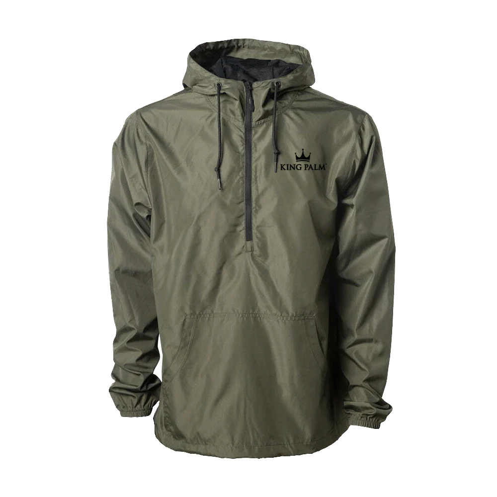 Futuristic King Palm Windbreaker - Half Zipper - Image 4