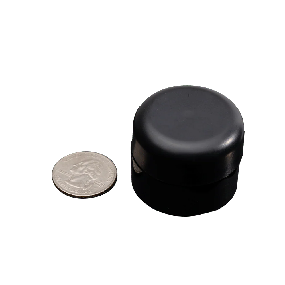Glossy Black Glass Concentrate Containers - Image 5