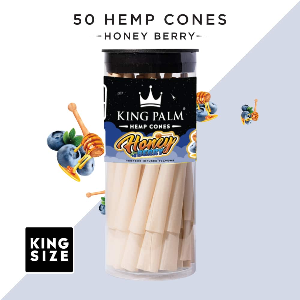 Honey Berry | 25 &amp; 50 Pack | King Size Hemp Cones - Image 3