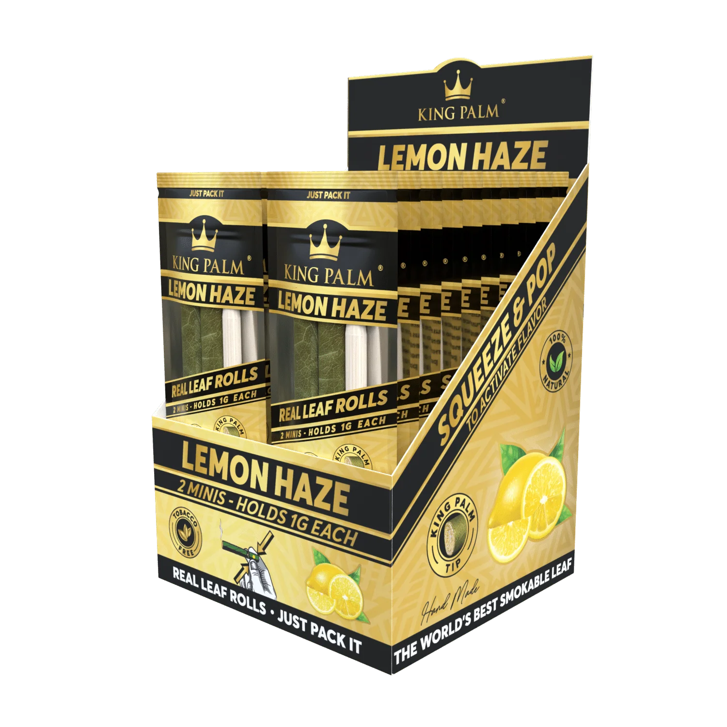 2 Mini Rolls - Lemon Haze - Display Box - 20 Units Per Display - Image 2