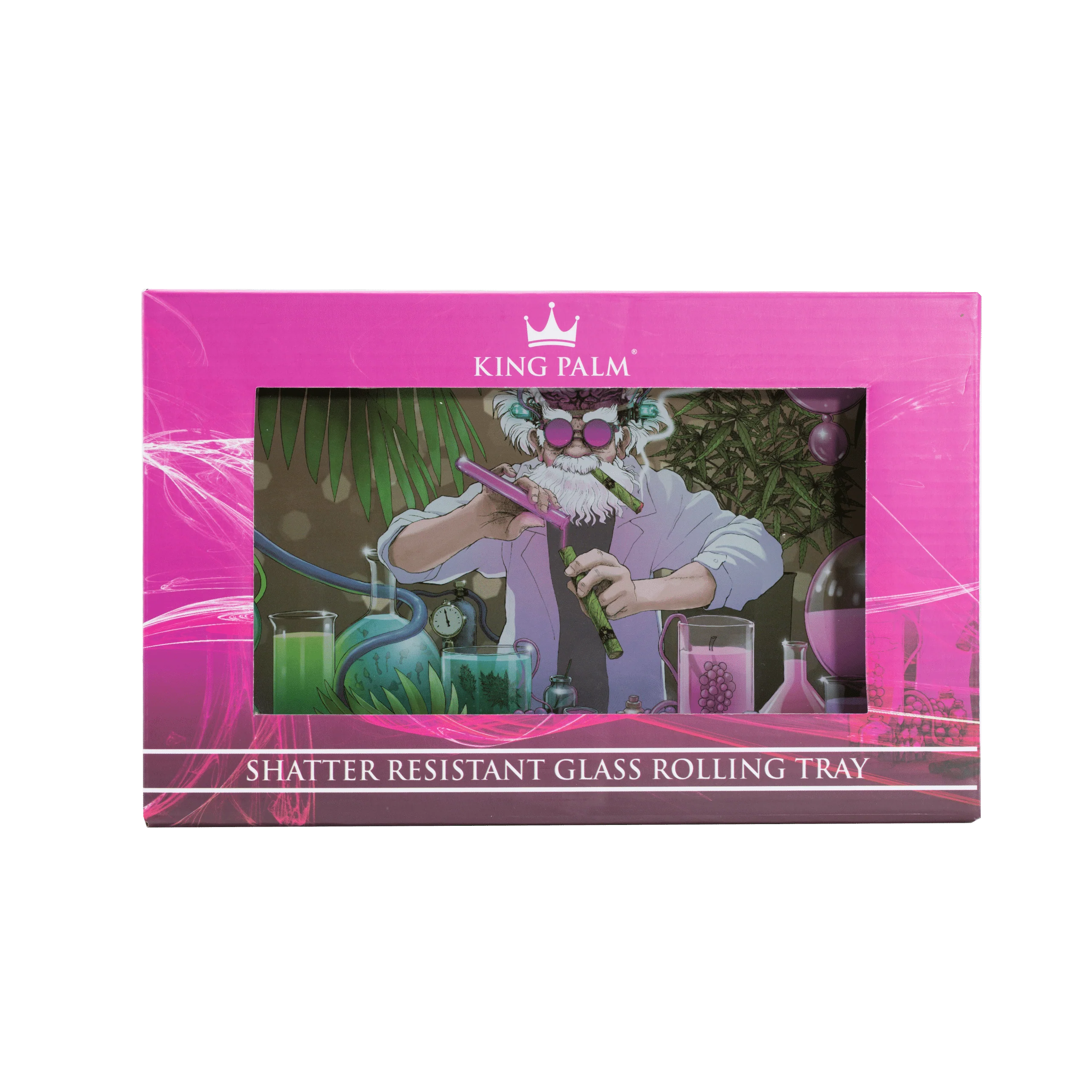 Mad Scientist Glass Rolling Tray - Shatter Resistant - Image 6