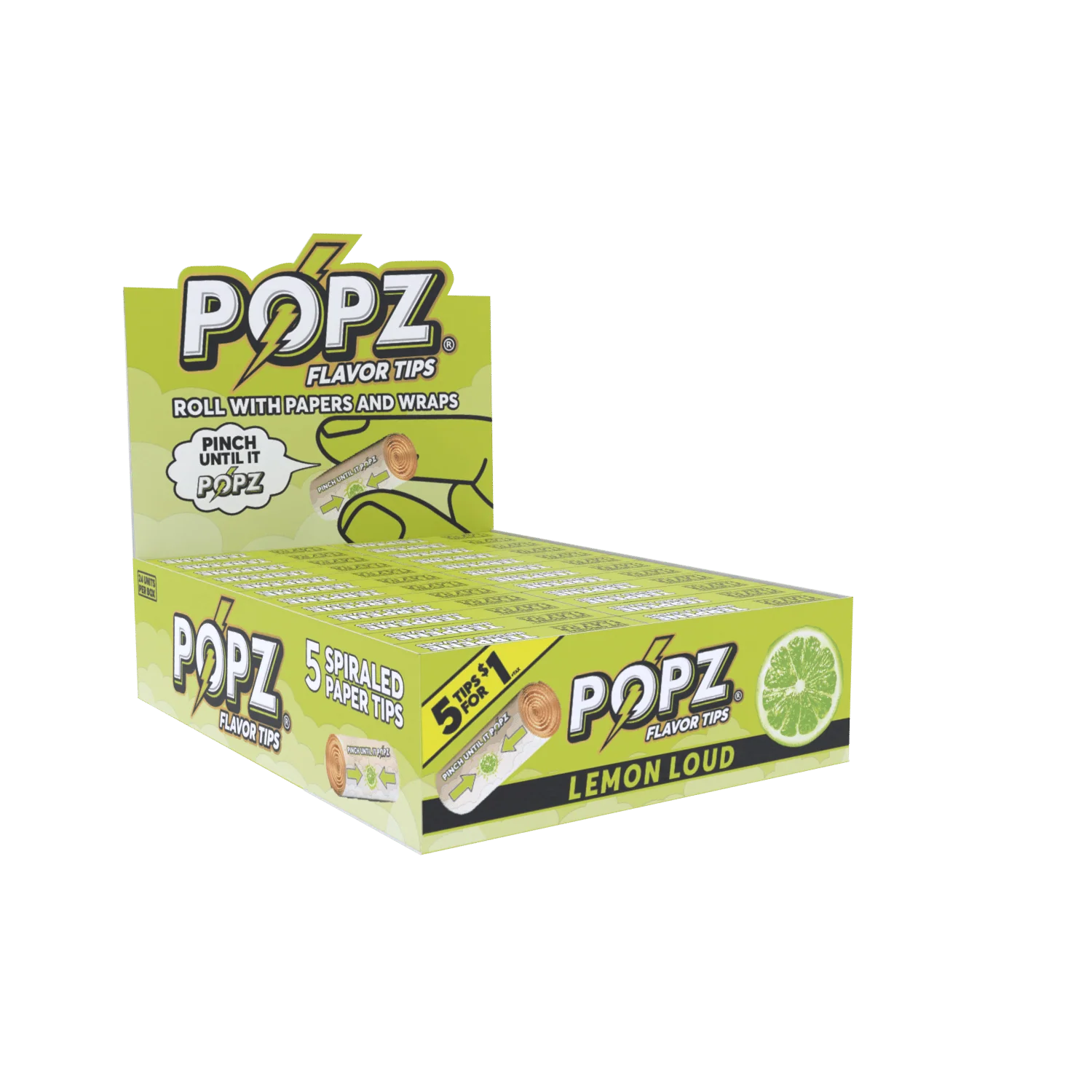 Popz Spiral Paper Tips Display | 3 Flavors Available - Image 3