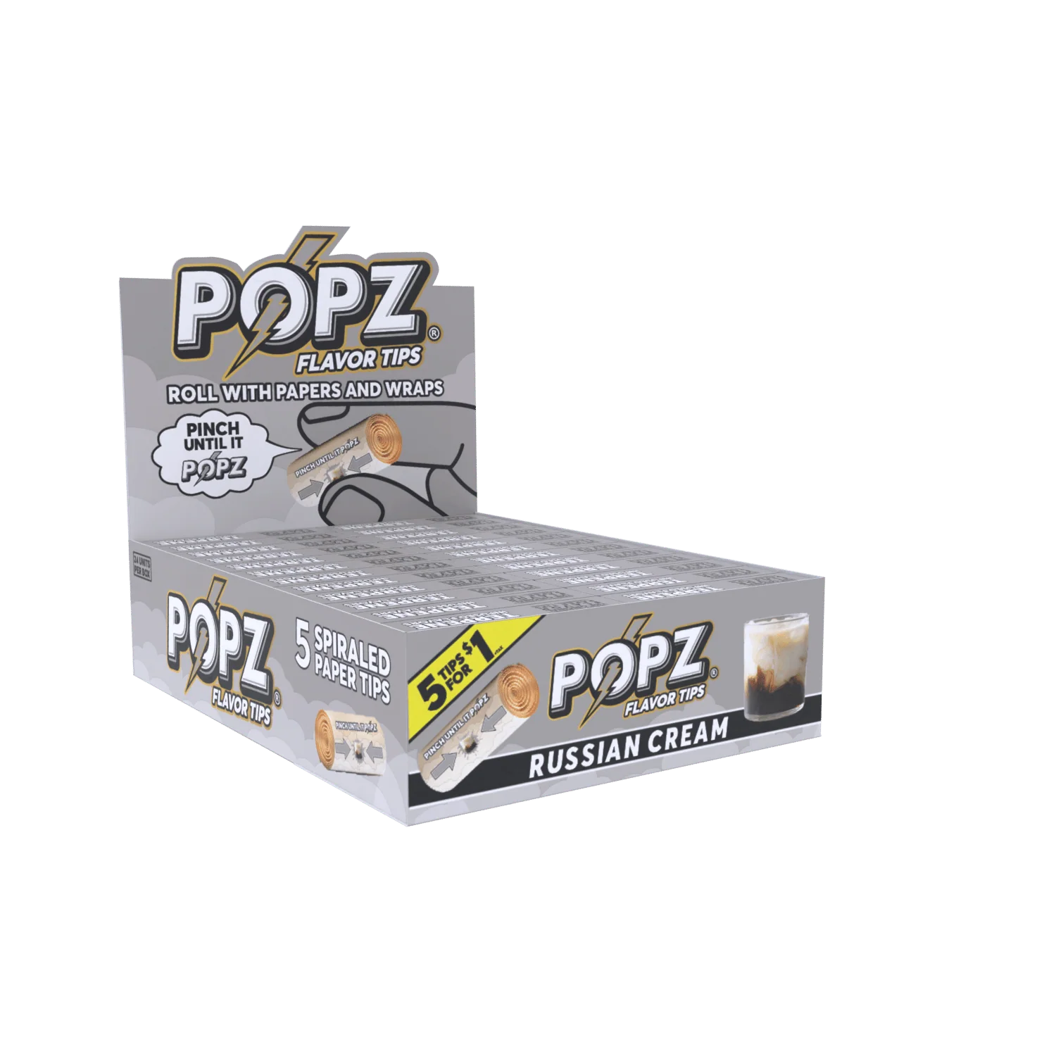 Popz Spiral Paper Tips Display | 3 Flavors Available - Image 4