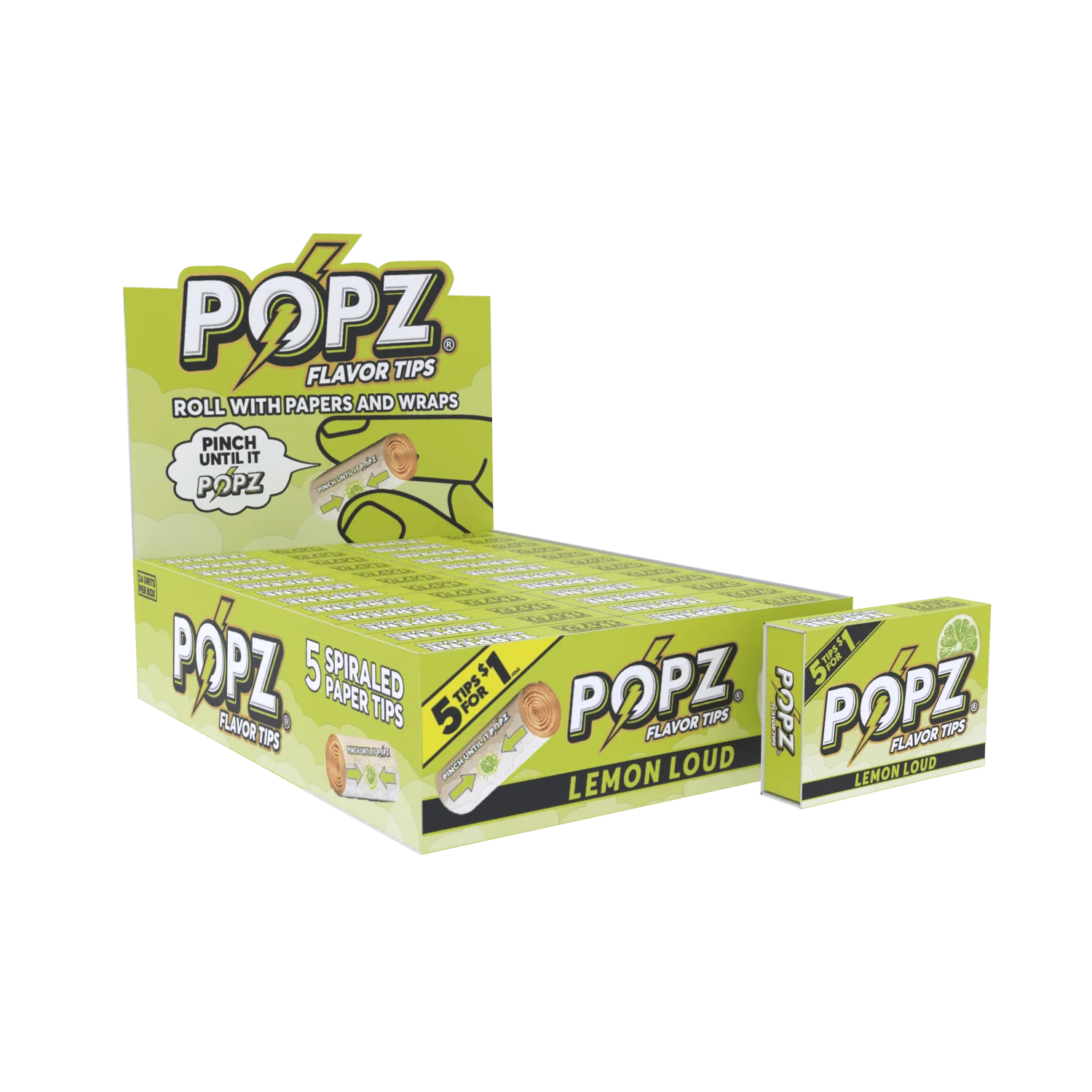 Popz Spiral Paper Tips Display | 3 Flavors Available - Image 6