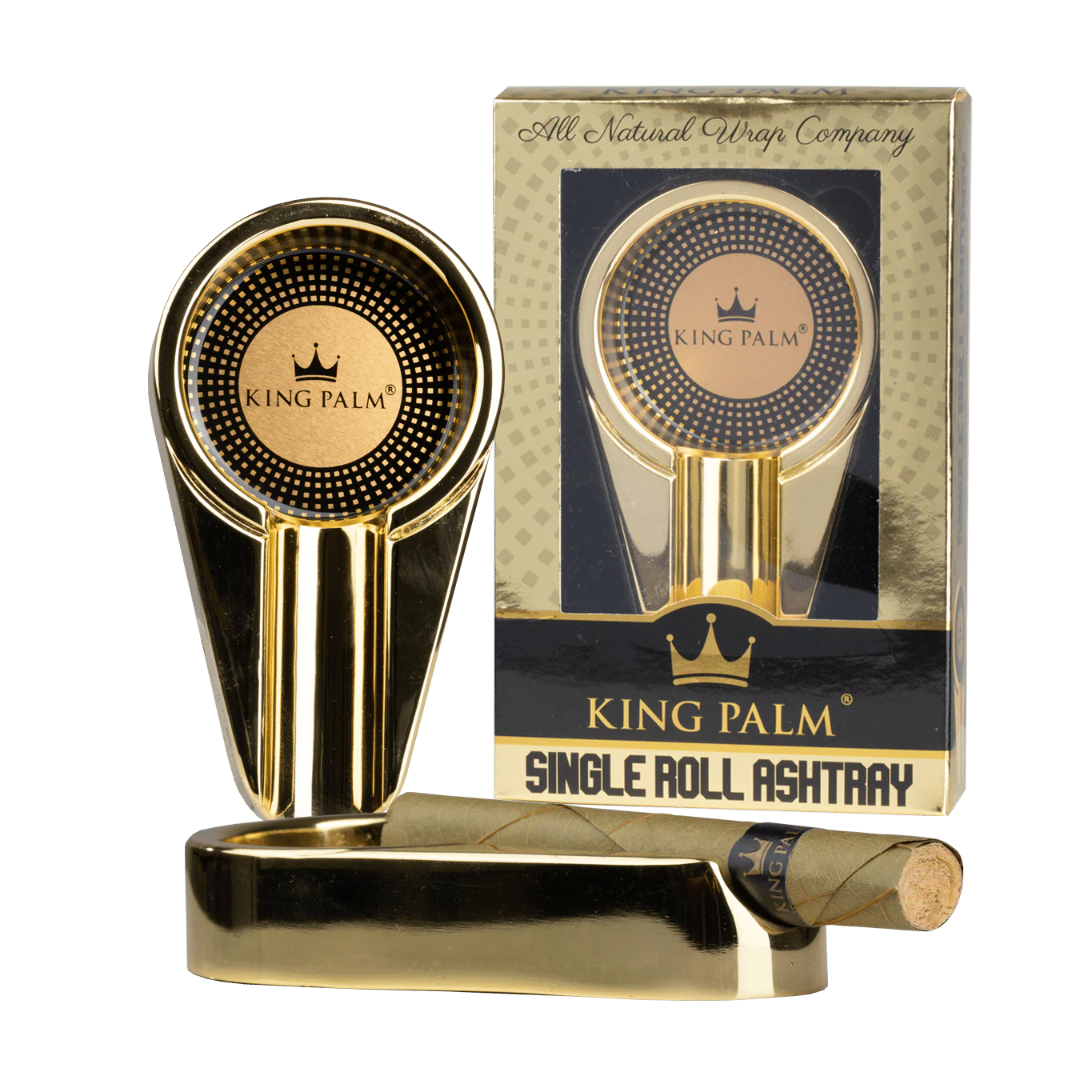 Single Roll Ashtray - Gold or Jet Black - Image 18