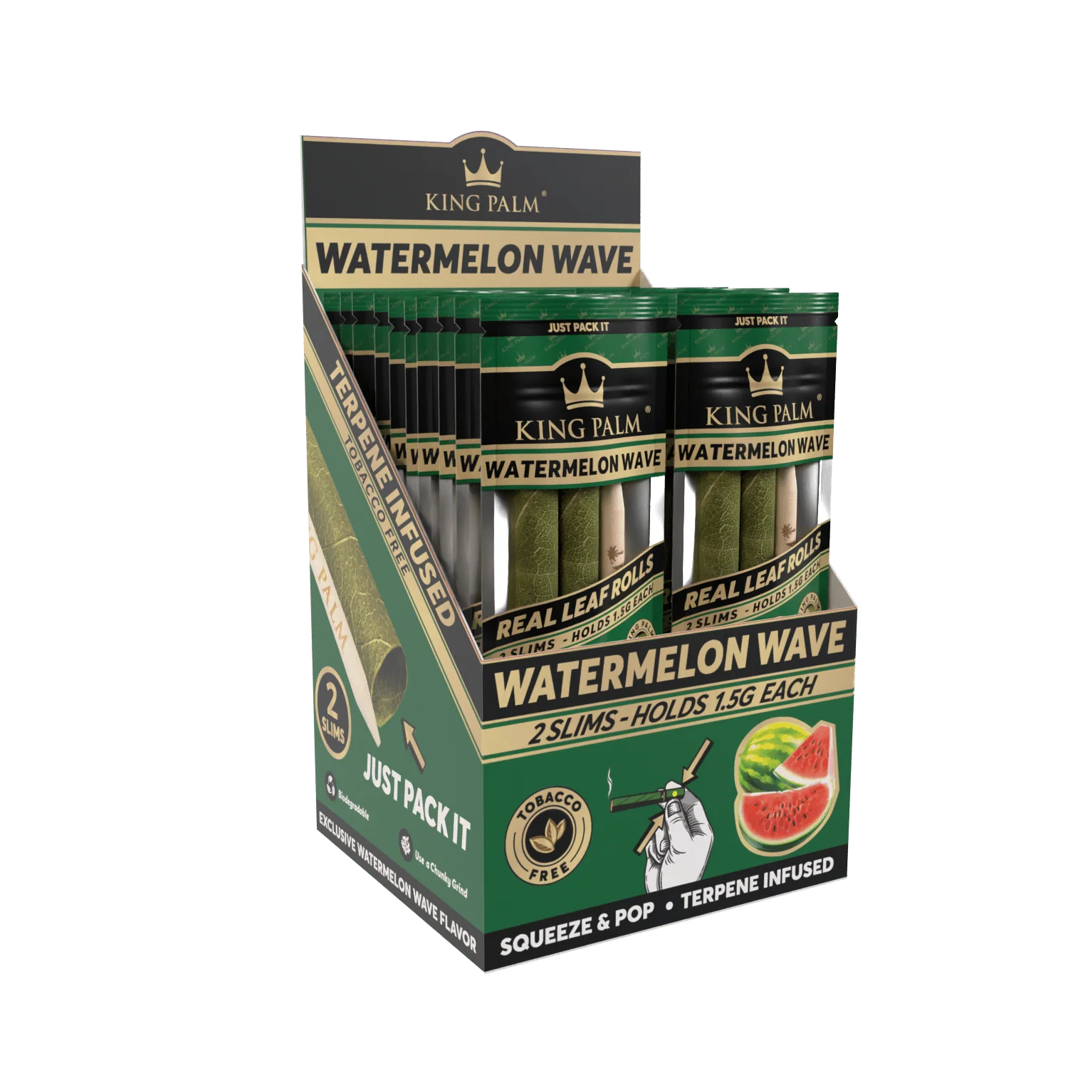2 Slim Rolls - Watermelon Wave - Display Box - 20 Units Per Display - Image 2
